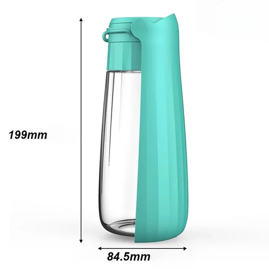 550ml Foldable Dog & Cat Water Bottle – Portable Leakproof Travel Bowl