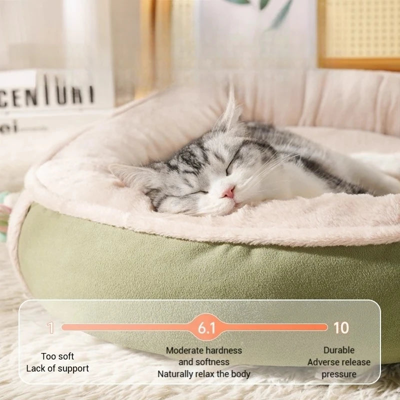 Universal Pet Bed – Winter Warm Suede Sleeping Mat for Small & Medium Cats and Dogs