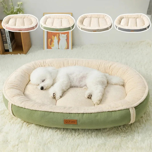 Universal Pet Bed – Winter Warm Suede Sleeping Mat for Small & Medium Cats and Dogs